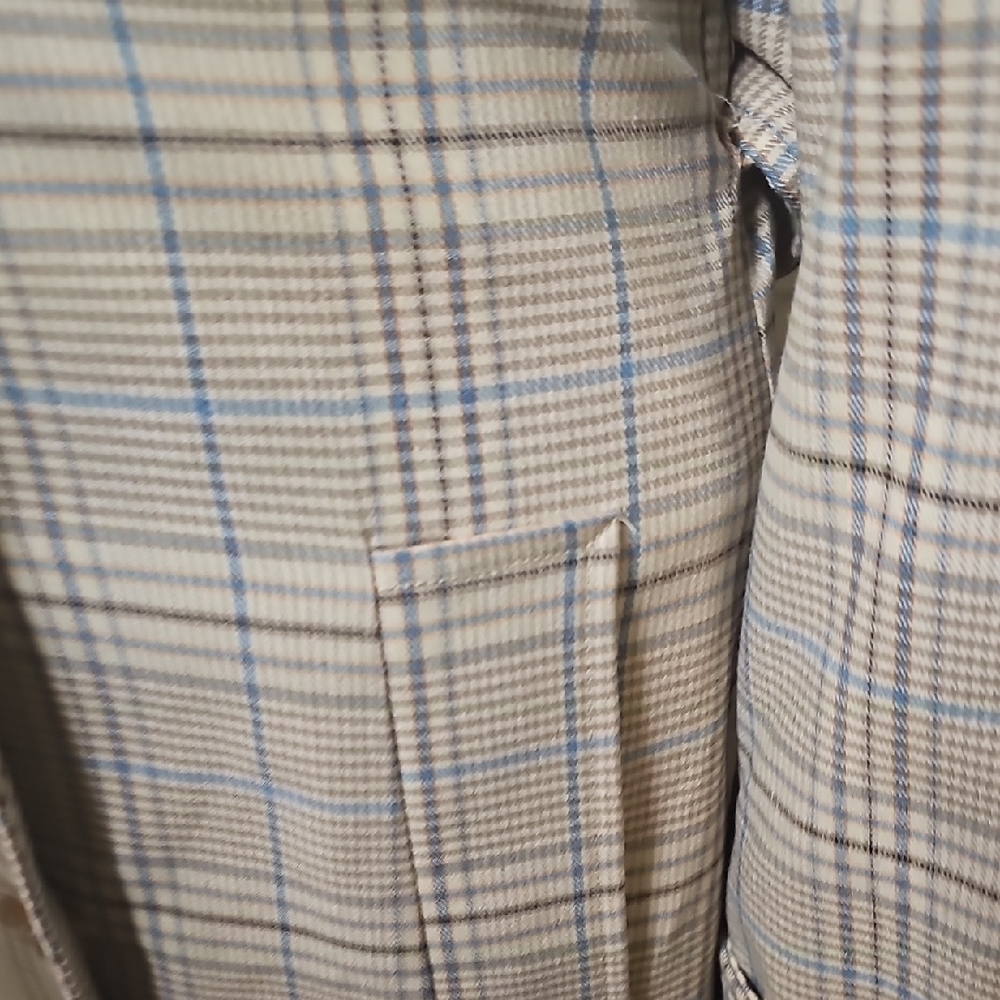 Bagatelle Beige Plaid Trench Coat - Picture 8 of 12